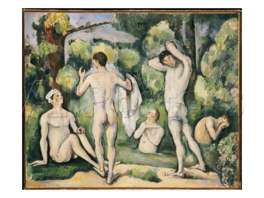 The Five Bathers, C.1880-82 By Paul Cezanne